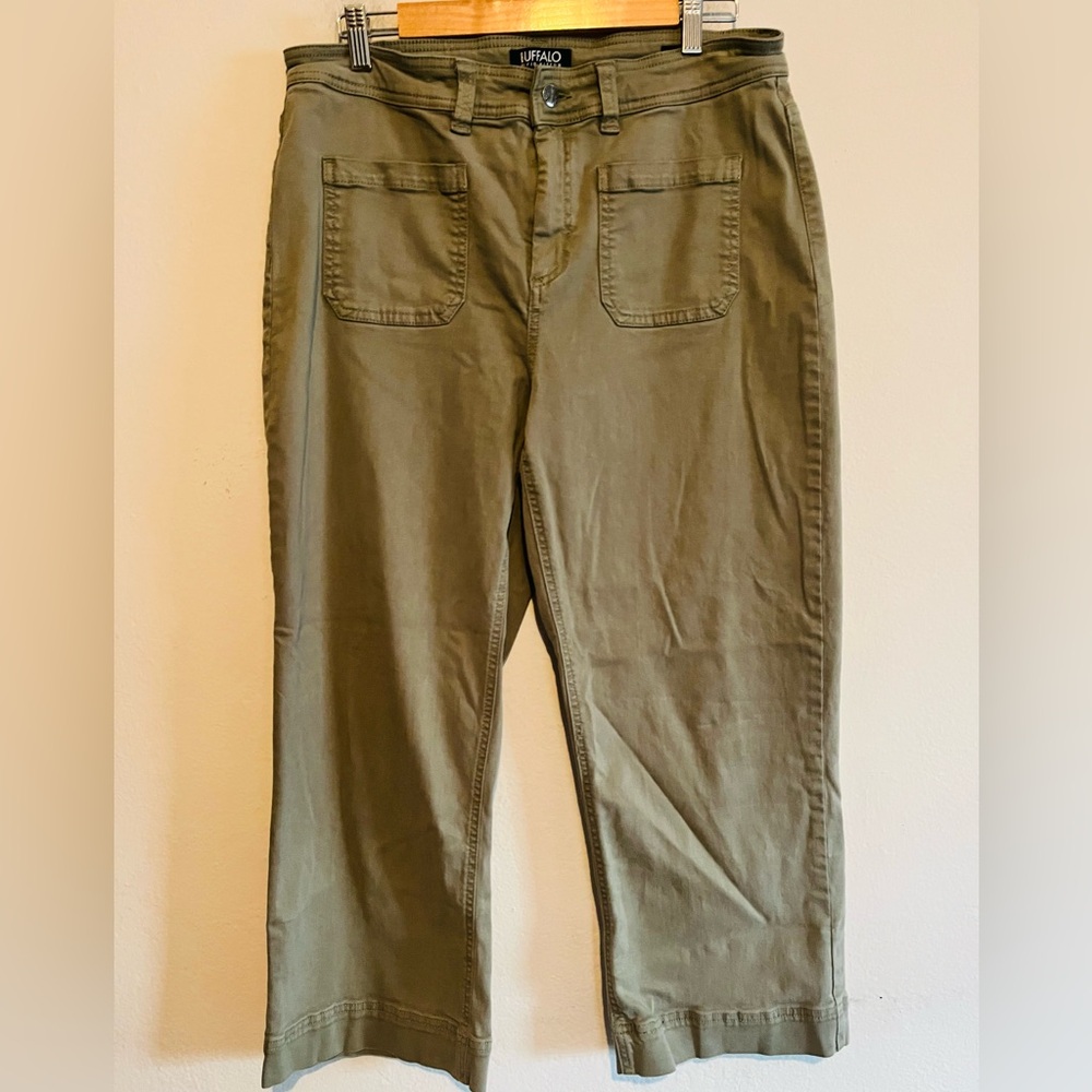 BUFFALO DAVID BITTON Brigette High Rise Soft Stretch Crop Pant Size 14/34